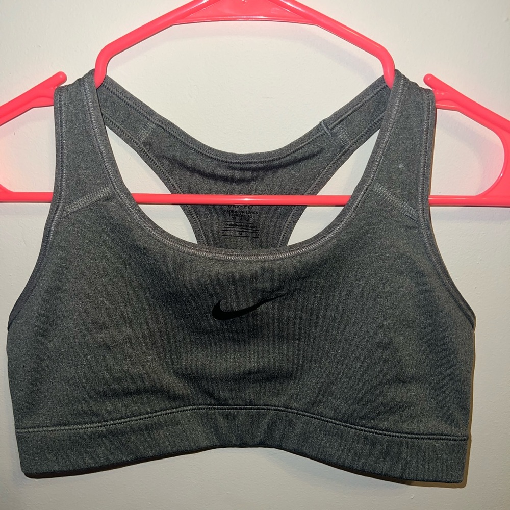 Gray Nike Sports Bra